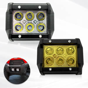 Super Bright 18W DRL LED Work Light Led Driving Light Cars Front Fog Lamp Bumper Lamp for Cars for Trucks Motorcycle Offroad 4x4