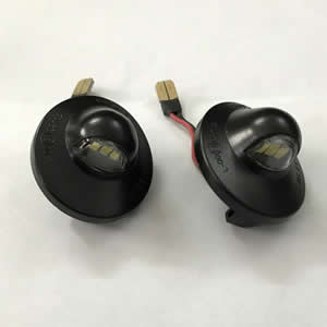 Waterproof 3SMD Led Lights Trucks LED License Plate Lamp for Ford F-150 F250 F350 with Gilded Plug
