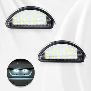 Waterproof White LED License Plate Light for Toyota Aygo Rear 2005-2014 81270-0H010 812700H010 Number Plate Lamp