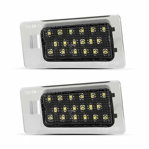 12V 2pcs White LED Tail Number License Plate Lights Replacement for Hyundai Elantra Kia KX3 Sportage R Tag Light