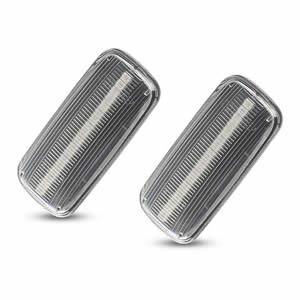12V 4pcs Non-Polarity LED Fender Signal Light Set for Dodge RAM 1500 Front & Rear Dual Mount Car Auto Parts
