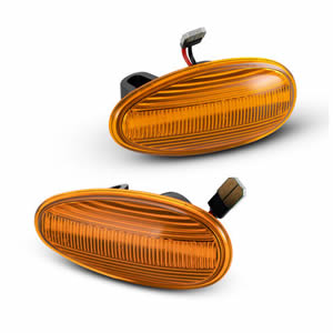 12V High Brightness LED Side Marker Turn Signal Light for Mitsubishi Outlander Lancer Space Wagon Orange Lens