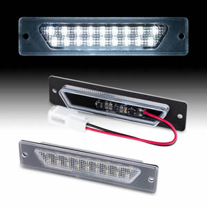 12V LED License Plate Lights for Maserati Quattroporte V M139 2003-2012 Car Vehicle Number Plate Tail Lamps 363100111