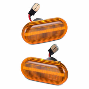 12V Upgraded LED Side Blinker Light for Smart W453 Amber Lens Non-Polarity Design Auto Exterior Parts