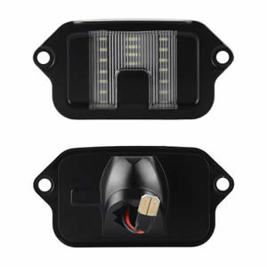1pcs Plug and Play Full LED License Plate Light Rear Bumper Tag Lamp Assembly Replacement for Ford Mustang 2005-2009