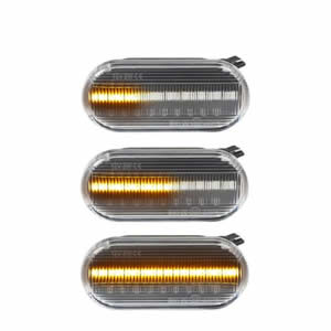 2 Pcs White Turn signal Amber Guide Headlights for VW Polo 6N2 9N Car Lighting System