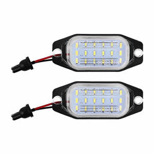 2PCS Super Bright Non-Polarity LED License Plate Light for Toyota Purado Auto Parts