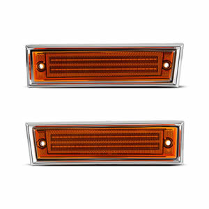 2pcs Amber LED Front Fender Lights for 1981-1991 Chevy C10 C20 C30 GMC C1500 C2500 Suburban Blazer Jimmy Turn signal Light