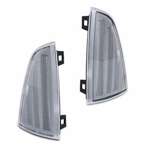 2pcs Clear Front LED Corner Light Side Marker Light Assembly for Chevy Blazer S10 Jimmy S15 1995-1997 S10/S15/Sonoma 1994-1997