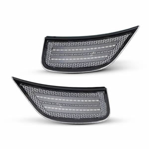 2pcs Clear Front Led Bumper Side Marker Lights for 2021 GMC Yukon Chevrolet Tahoe Suburban Cadillac Escalade Amber Led Lamp