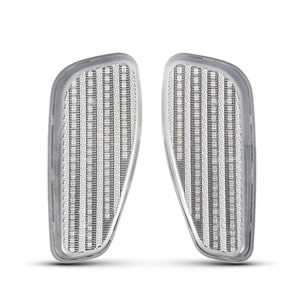 2pcs Clear LED Front Bumper Side Marker Lights for Jeep Renegade 2015-2017 Amber LED Fender Sidemarkers