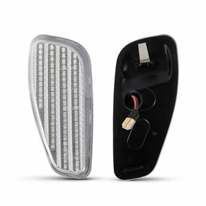 2pcs LED Front Bumper DRL Amber Side Marker Light Fender Parking Lamp for Jeep Renegade 2015-2017