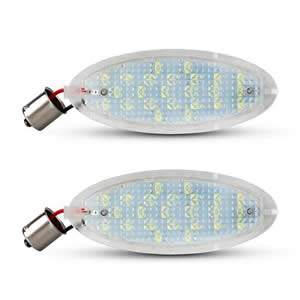 2pcs LED Rear License Plate Number Lights Assembly Replacement for Opel Astra F Corsa B Vectra B