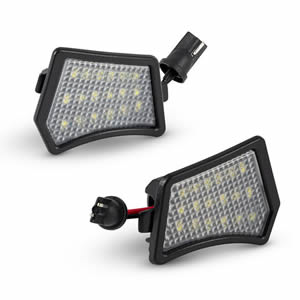 2pcs LED Under Mirror Puddle Light for Volvo XC90 S40 Jaguar XE-Type Plug & Play LED Car Lamp