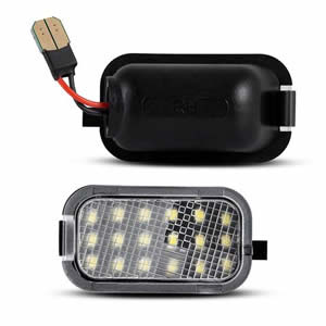 2pcs Mirror Light Puddle Light LED Lamp Assembly for Chevy Silverado 2500HD 3500HD Tahoe GMC Yukon Suburban 1500