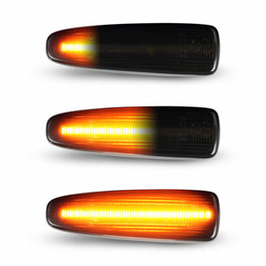 2pcs Sequential Blink Amber LED Side Marker Light for Mitsubishi Lancer Outlander 2008-2013 Turn Signal Lamp