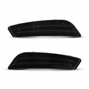 2pcs Smoked Amber LED Front Bumper Side Marker Lights for 2003-2007 Cadillac CTS & CTS V Front Sidemarker Lamps