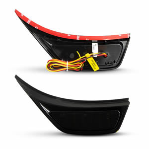 2pcs Smoked LED Sequential Side Marker Light Front Fender Vent Light for Jeep Wrangler JL 2018-2021 Switchback Turn Signal Lamp