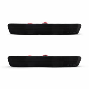 2pcs Smoked Led Rear Side Marker Lights for 1999-2004 Ford Mustang Rear Bumper Led Side Marker Lamp