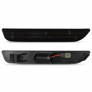 2pcs Smoked Lens Rear Bumper LED Side Marker Lights Fender Lamp for Ford Mustang 2010-2014