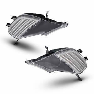 2pcs Smoked Orange Clear Lens Car LED Side Marker for Porsche Cayenne 2003-2006