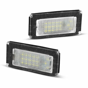 2pcs White LED License Plate Lights for Mini Cooper R50 R52 R53 OEM Replacement Type