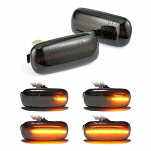 2xDynamic Flowing LED Side Marker signal Light for Audi A4 S4 B6 B7 A6 C5 TT A8 Lights
