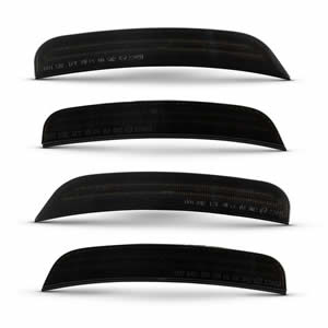 4 PCS LED Side Marker Light for Chrysler 300 2015-2021 Full LED Strip Amber & Red Front Rear Bumper Light Smoked Lens