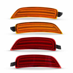4pcs Amber Red Full LED Side Marker Lights for 2016-2023 Mazda MX-5 Miata Replace OEM Sidemarker Lamps