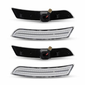 4pcs Clear Front Rear Fender Led Side Marker Lights for Chevrolet Camaro 2016-2023 Bumper Side Marker Reflectors Lights