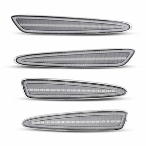 4pcs Clear Front Rear Fender Led Side Marker Lights for Chevrolet Corvette C6 2005-2013 Bumper Side Marker Reflectors Lights