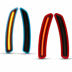 4pcs Smoked Lens Front&Rear Bumper LED Side Marker Light for Toyota Supra Auto Lighting System