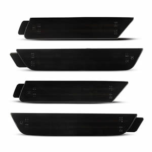 4pcs Smoked Lens LED Side Marker Lights Amber Red for Chevrolet Camaro 2010-2015 Front Rear Bumper Sidemarker Lamps Reflectors