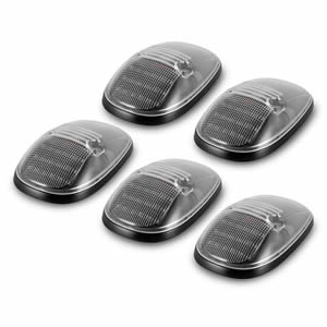 5 Piece Front Amber LED Cab Roof Clearance Lights Clear Len  for Dodge Ram 1500 1999-2001 for Dodge Ram 2500 3500 1999-2002