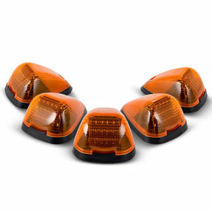 5X Amber LED Cab Rooftop Marker Light for Ford E-350 E-450 Super Duty 2017 2018  E-150 E-250 Super Duty Pickup Trucks 1999-2016
