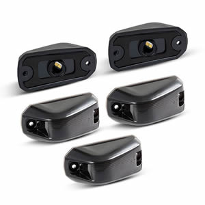 5pcs Smoked LED Cab Roof Light Amber Roof Top Clearance Lights for 2014-2020 Dodge Ram ProMaster 1500 2500 3500 Cab Marker Light