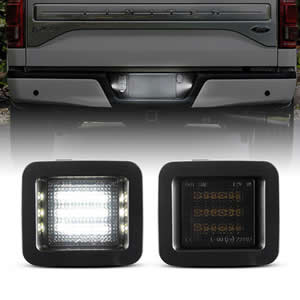 6000k 3SMD Clear Smoked Lens Accessories Lights for Car Ford F150 2015 LED License Plate Light Tag Lamp