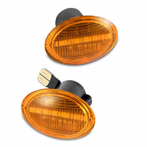 Amber LED Side Marker Light for Fiat 500 Waterproof Car Auto Parts Accessories OEM Replacement