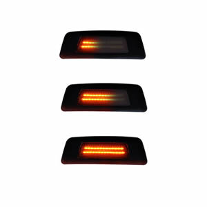 Amber LED Smoke Len LED Fender Marker Light for Kenworth T680 2013-2017/T700 2011-2015/Peterbilt 567 Set-Back Axle Models