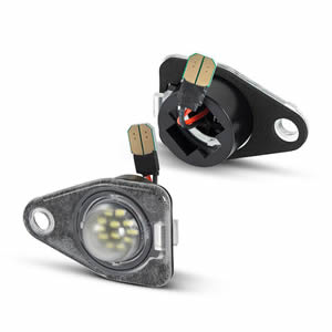 Best Selling 2pcs Black Plastic Housing Canbus Design LED Rear License Plate Light for Ford Expedition 2003-2012