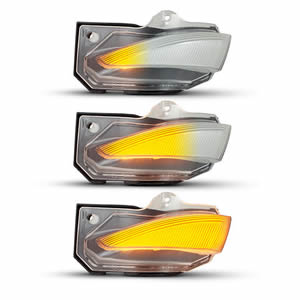 Clear Lens 12V Dynamic LED Mirror Turn Signal Light for Toyota Corolla 2019-2020 Sequential LED Side Marker Lights Lamp