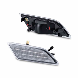 Clear Lens Front Fender LED Side Marker Lights for Mercedes C-Class W204 C250 C300 C350 C63 AMG Side Bumper Marker Lamps