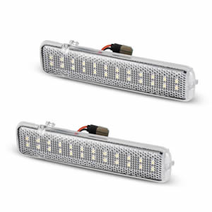 Clear Lens LED Rear Door Panel Light  Reflector for Chevy Silverado Easy Install