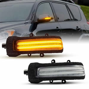 Clear Lens LED Side Mirrors Turn Signal Lights Indicator for Toyota Tocama 2012 RACTIS BB SIENTA
