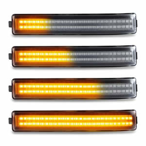 Clear/Smoked Lens Dynamic LED Turn Signal Lights Side Mirror Marker Lamps for Ford F150 2009 Raptor