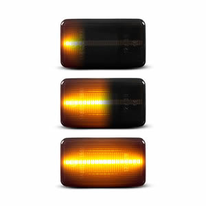 Clear/Smoked Lens LED Sequential Turn Signal Light for Toyota Land Cruiser FJ80 LED Side Marker Lamp