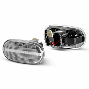 Clear/Smoked Lens LED Side Marker Lamp for Honda Accord Canbus Design Non-Polarity LED Turn Signal Light Amber