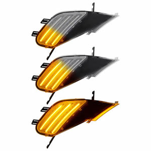 Clear/Smoked Lens Sequential LED Side Marker Turn Signal Light for Porsche Cayenne 2003 Canbus Design