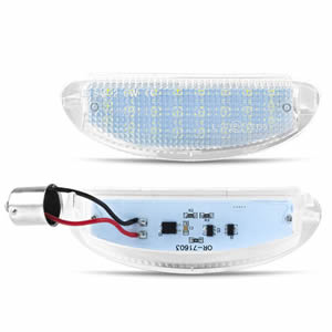 Durable LED Number Plate Light for Renault Twingo Clio Waterproof Easy to Install Car Accessories
