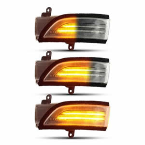Dynamic Clear/Smoked Lens LED Side Mirror Turn Signal Light for Subaru WRX Forester Impreza Outback